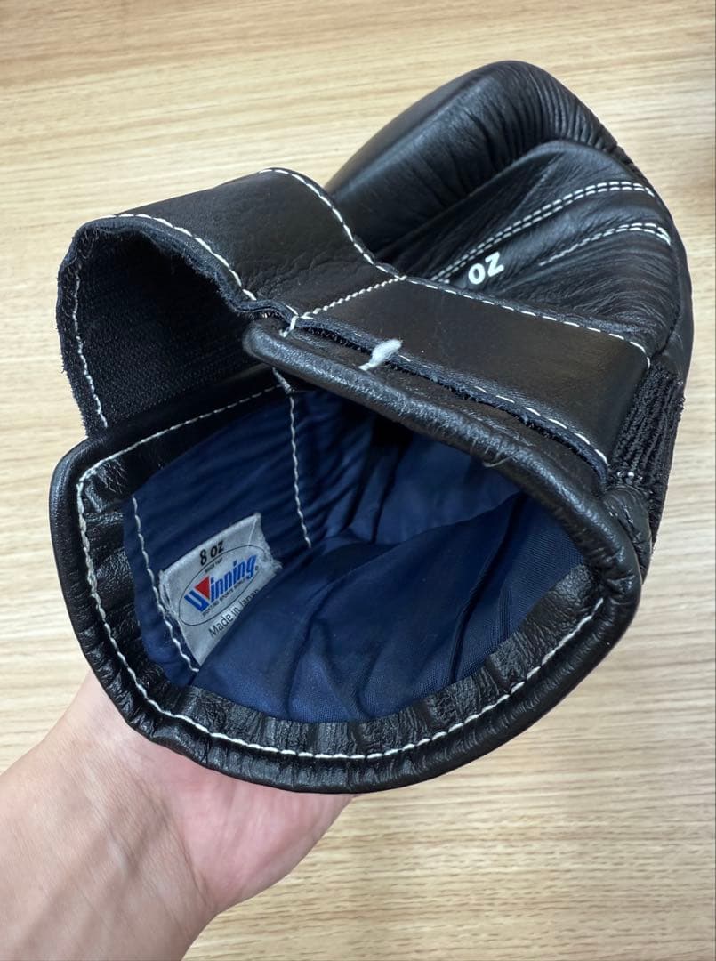 winning ウィニング ボクシンググローブ ブラック 8オンス