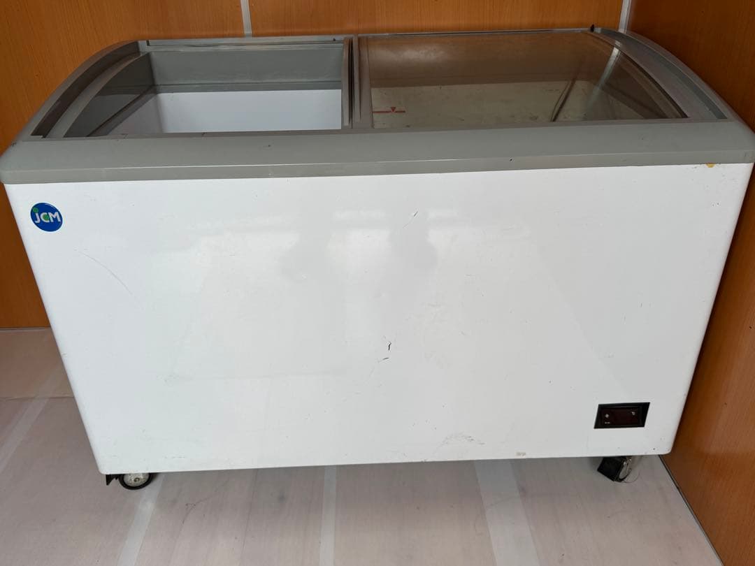 JCM 冷凍庫 ガラス蓋付き 2区画