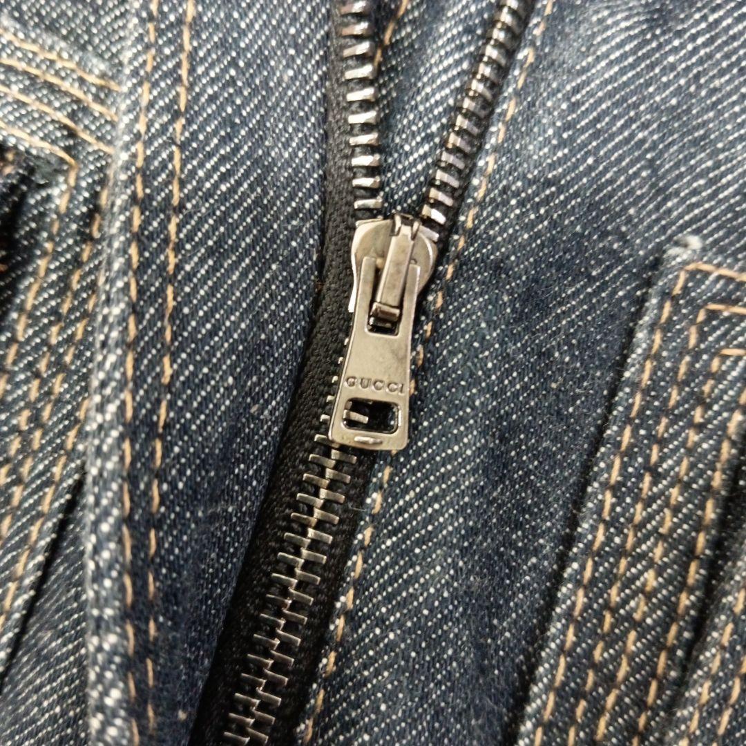 美品 GUCCI グッチ デニム ジャケット ネイビー Gジャン