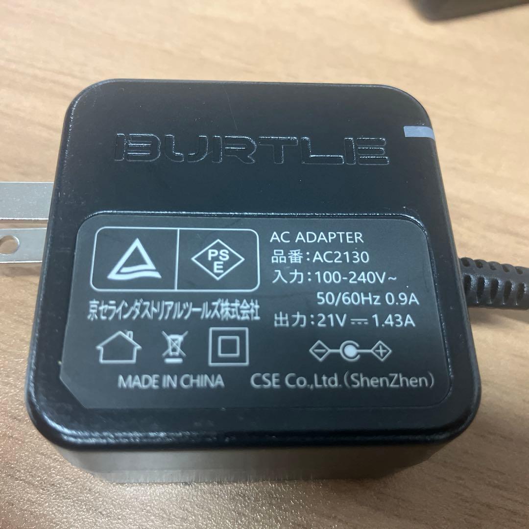 バートル　BURTLE バッテリー　19V 充電器付き