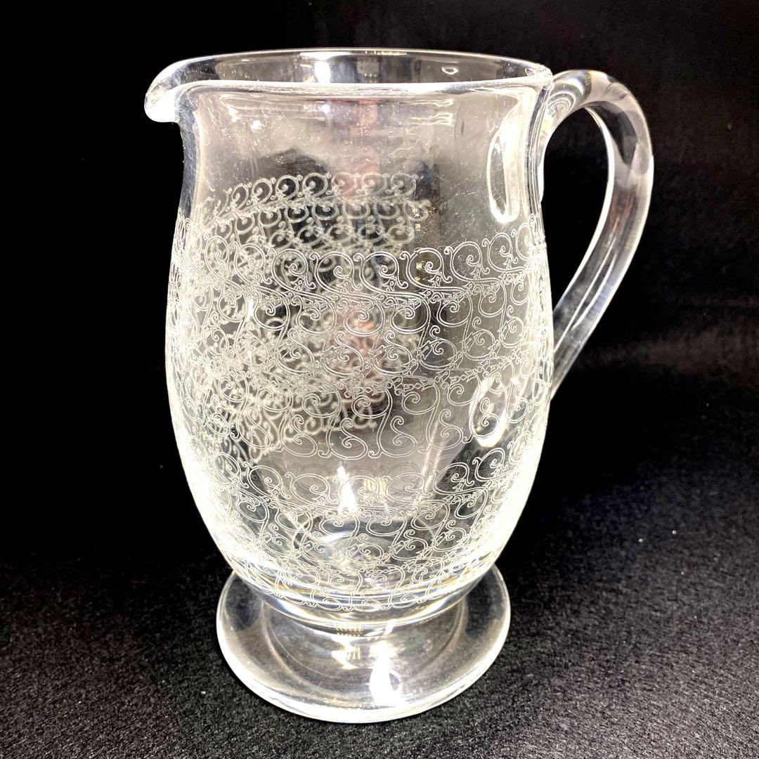 バカラ　ローハンピッチャー　高さ19.5㎝　東Y7-0213☆2Fトヒル