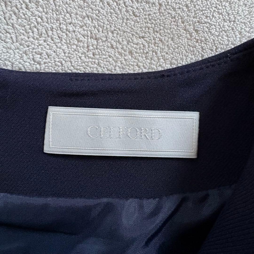 【新品】CELFORD セミコクーン タックタイト ワンピース 卒入学