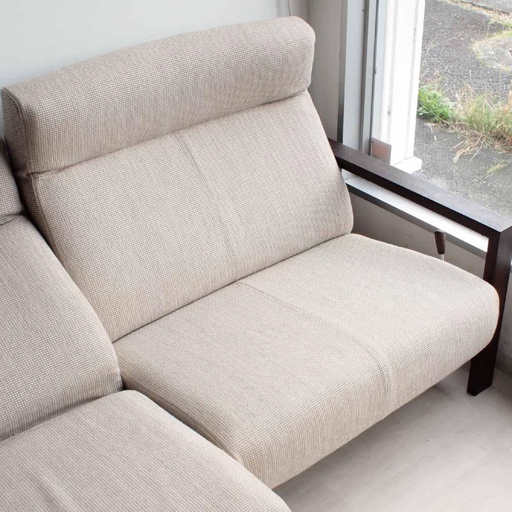 カリモク リクライニングソファ 2人掛けワイド ファブリック ZR24205