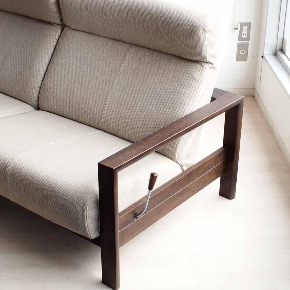 カリモク リクライニングソファ 2人掛けワイド ファブリック ZR24205