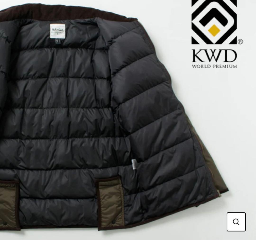 【たむ】ナンガ　オーロラテックスライディングダウンジャケット カーキ L