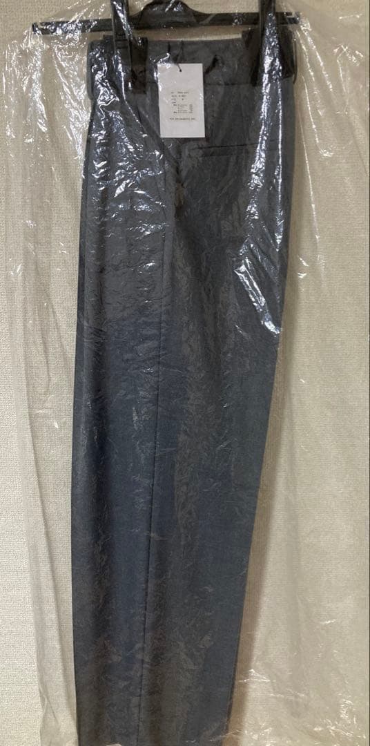 【新品未使用タグ付】OHGA 梳毛パンツ ワイドパンツ グレー M