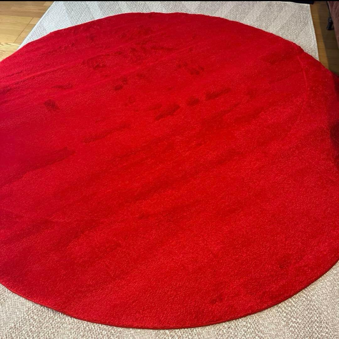 IKEA 新品未使用！ラグストエンセ STOENSE 195cm レッド赤　円