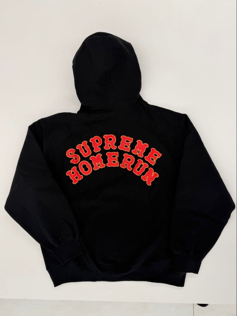新品未着用　Supreme run パーカー　黒　Lサイズ　スウェット
