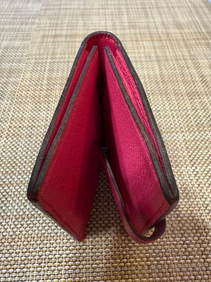 【レア】HERMES(エルメス) 名刺入れ ベアン /シルバー金具/バイカラー