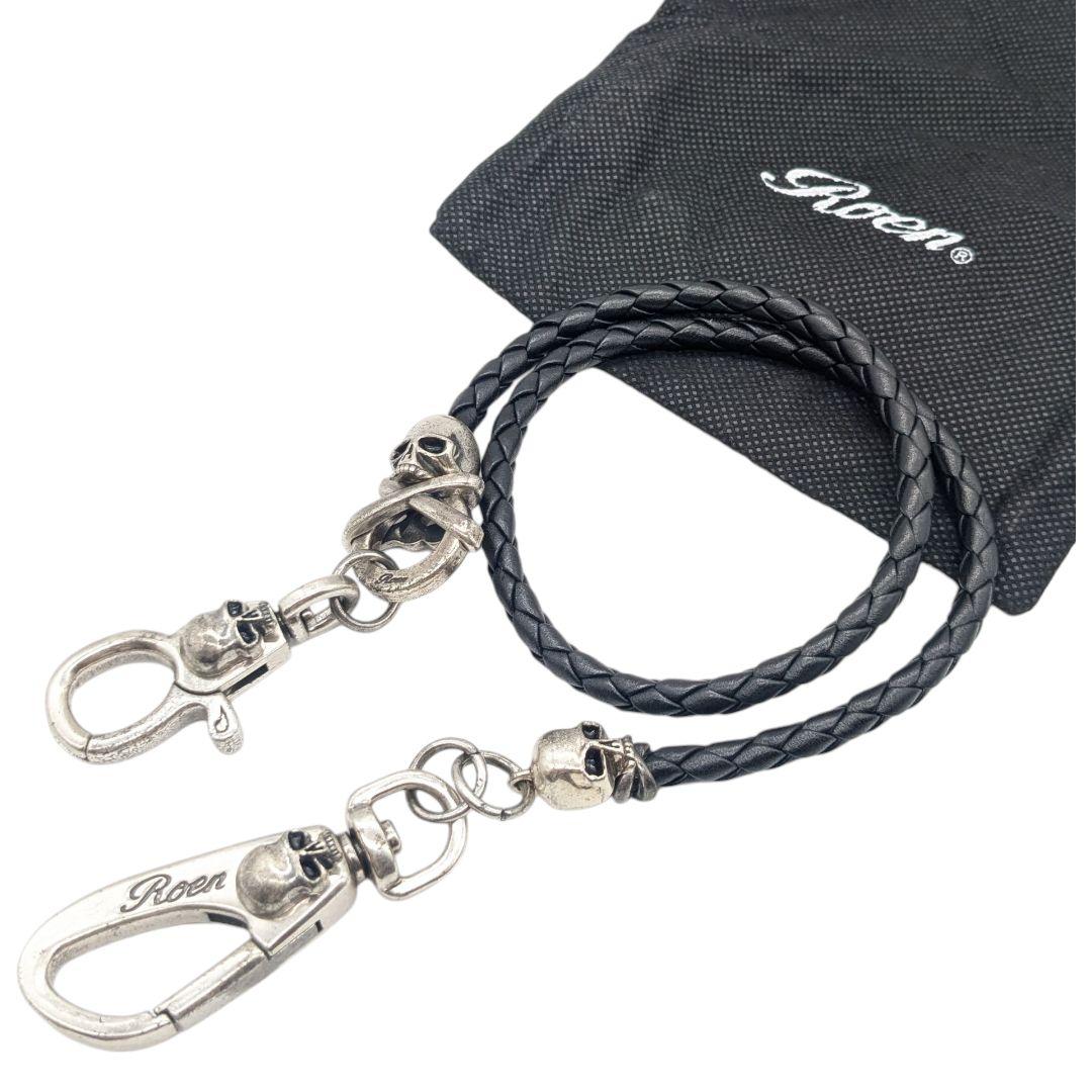 ROEN スカル ウォレットチェーン ロエン 髑髏 シルバー