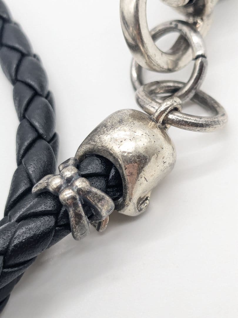 ROEN スカル ウォレットチェーン ロエン 髑髏 シルバー