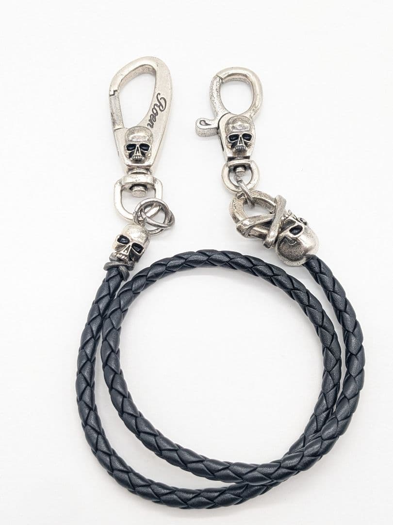 ROEN スカル ウォレットチェーン ロエン 髑髏 シルバー