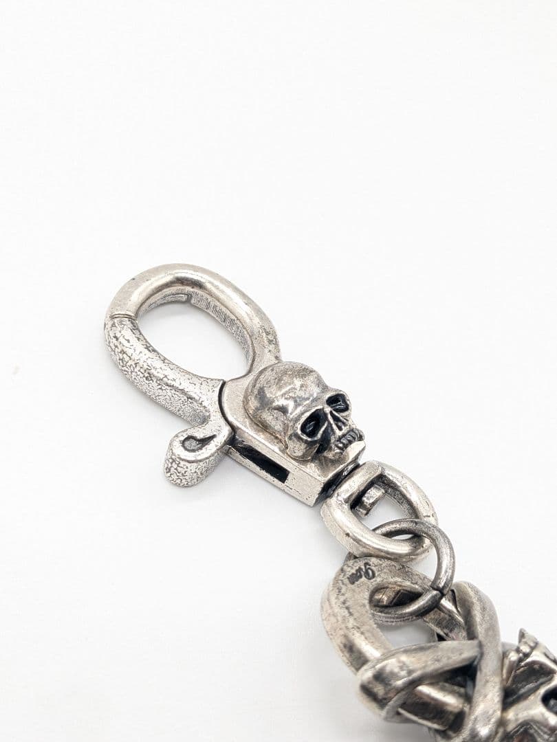 ROEN スカル ウォレットチェーン ロエン 髑髏 シルバー