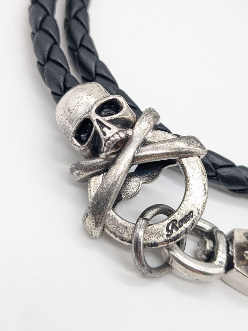 ROEN スカル ウォレットチェーン ロエン 髑髏 シルバー