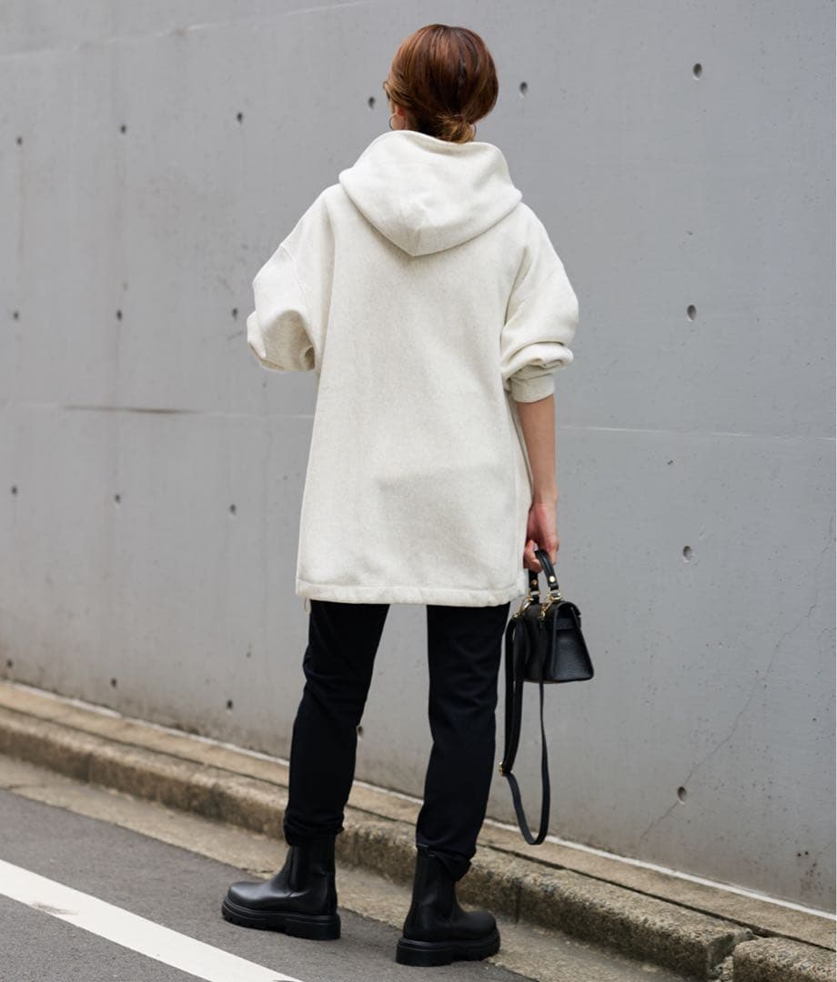 Champion 別注 フードハーフジップドロストプルオーバー