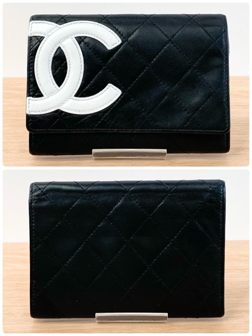 シャネル 長財布 財布 カンボンライン マトラッセ ココマーク ブラック 黒