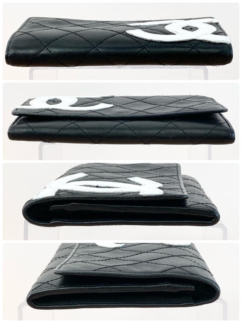 シャネル 長財布 財布 カンボンライン マトラッセ ココマーク ブラック 黒