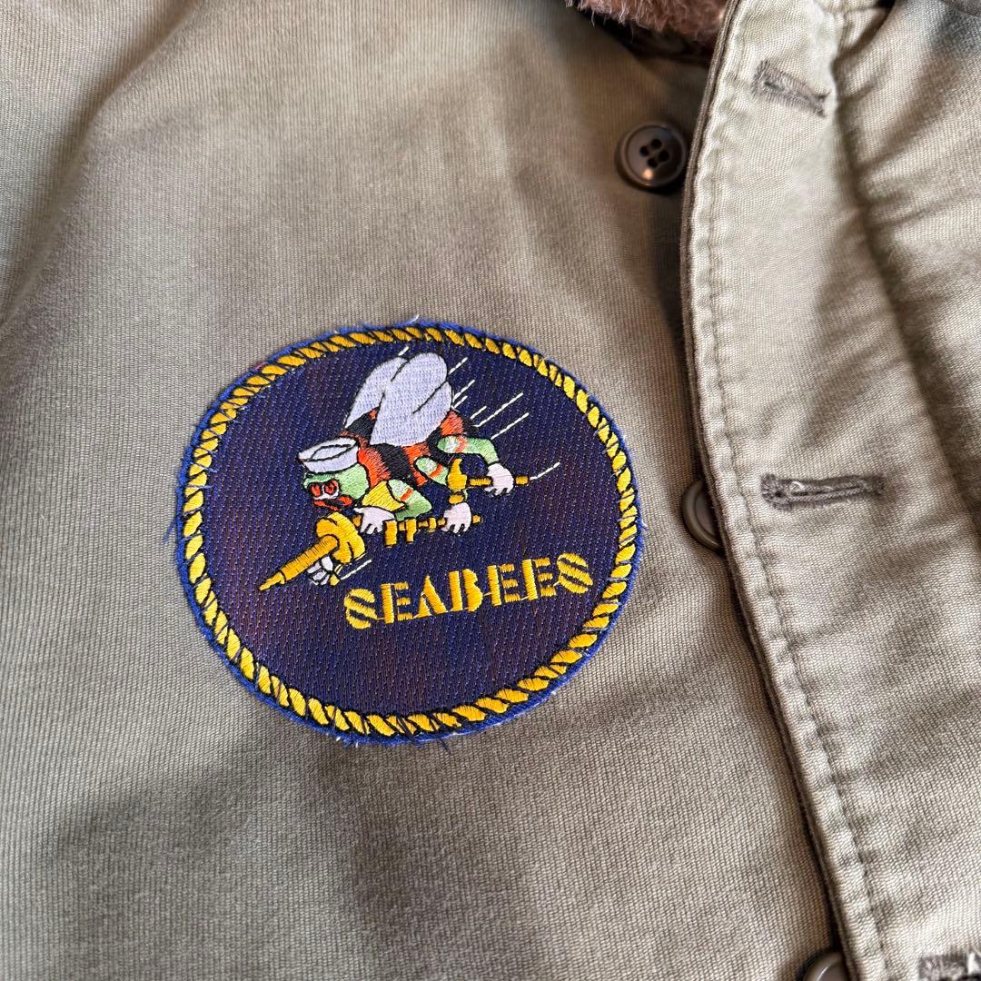 HOUSTON ヒューストン N-1 デッキジャケット USED加工 ステンシル