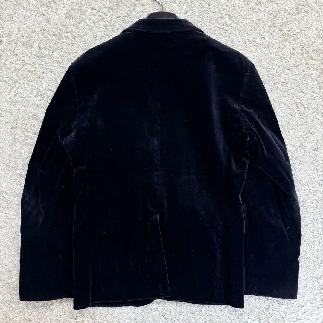美品　ポールスミス　テーラードジャケット　タキシード　ベロア　ブラック　XL