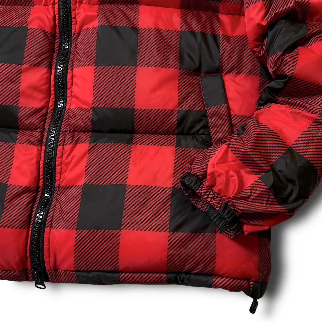 L 定8.8万 TMT ティーエムティー ダウンジャケット ブルゾン チェック柄