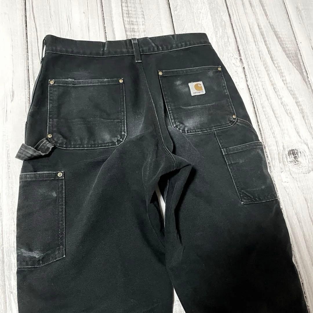 USA製 90s Carharttカーハートダブルニー 鬼フェードw30 l30