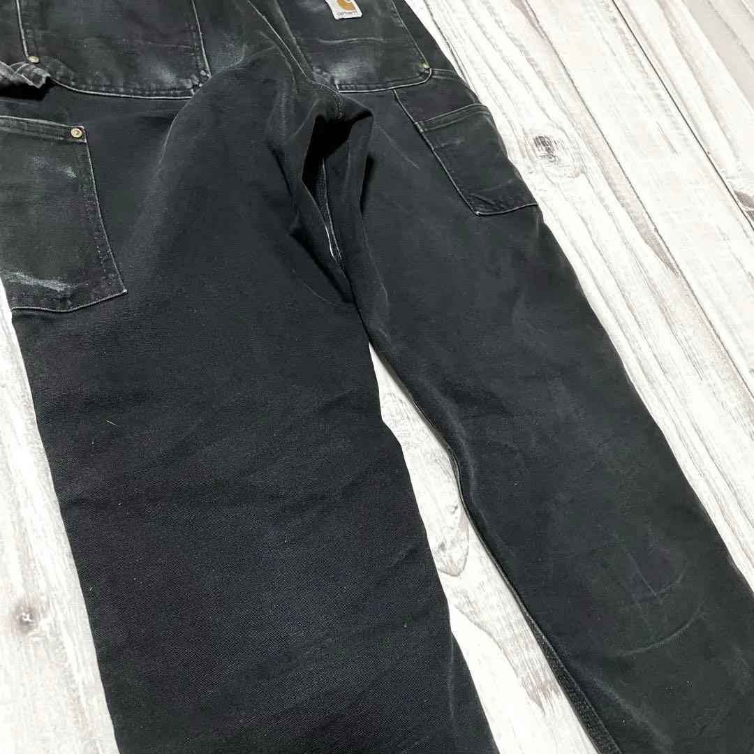 USA製 90s Carharttカーハートダブルニー 鬼フェードw30 l30