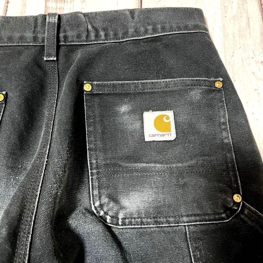 USA製 90s Carharttカーハートダブルニー 鬼フェードw30 l30