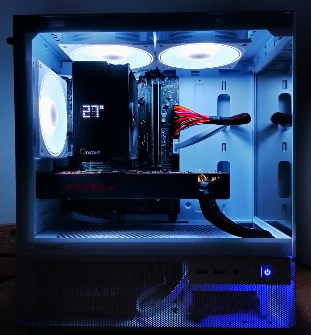 ゲーミングPC/Core i5 10400F/RX5700/新品SSD512GB