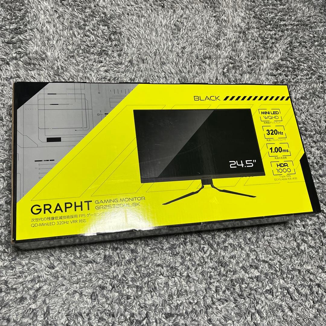 ディスプレイ・モニター本体 GRAPHT GR2532DML-BK MiniLED
