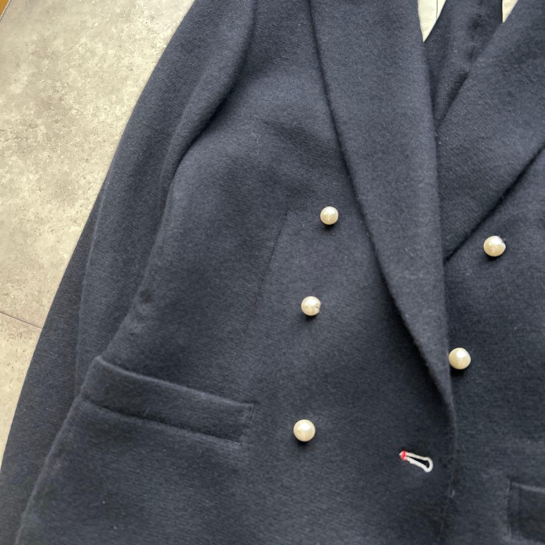 sov. パール　ダブルブレス　ジャケット　ネイビー