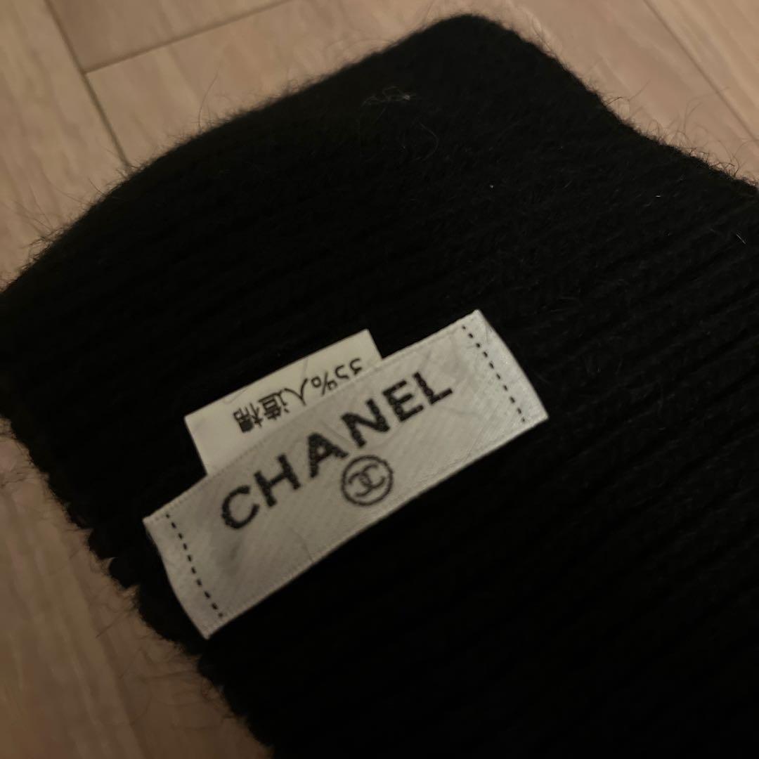 ノベルティ　CHANELニット帽黒