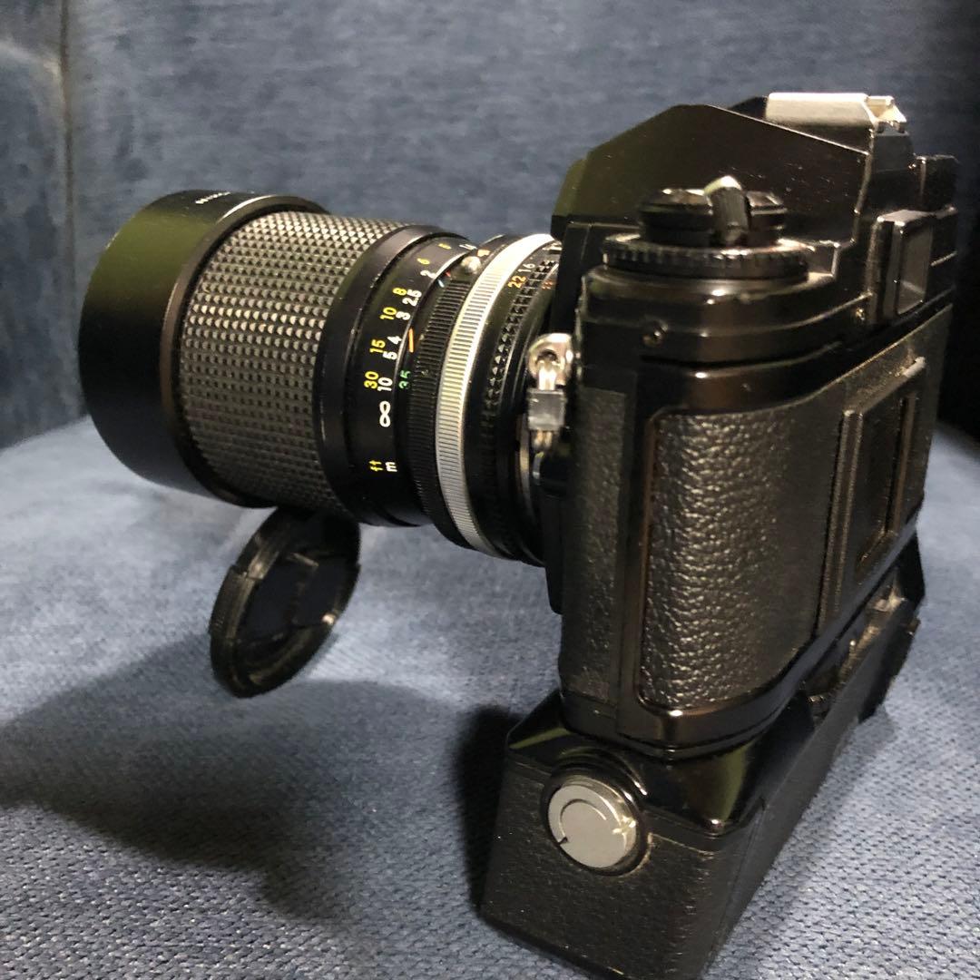 オールドカメラ　Nikon FG-20 完動美品　ニッコールレンズ&MD-14付