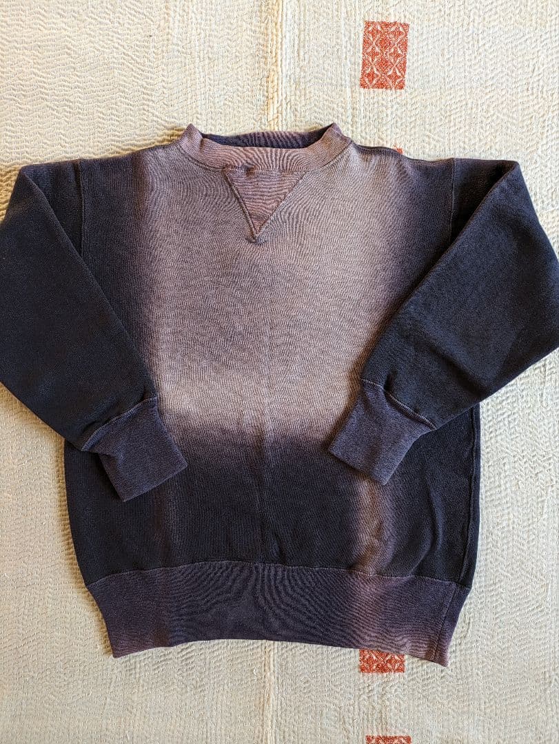 40s Champion 両V スウェット ネイビー