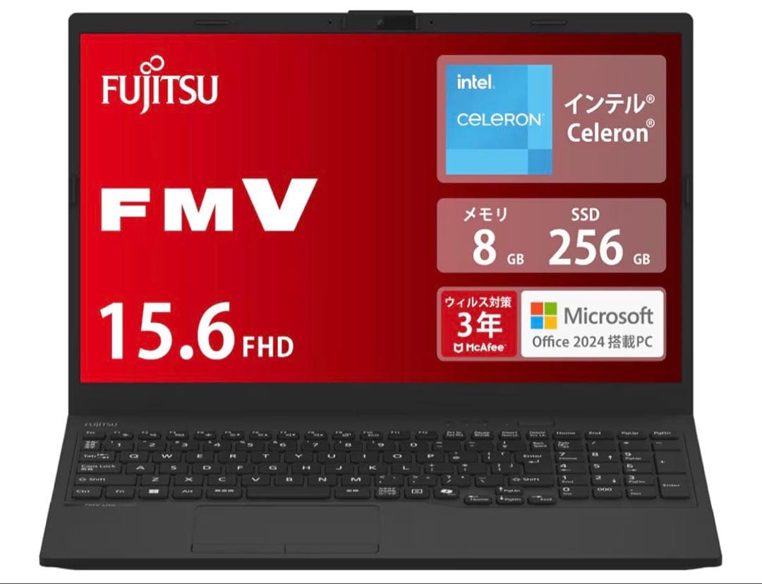 Fujitsu FMV 15.6インチ FHD ノートPC