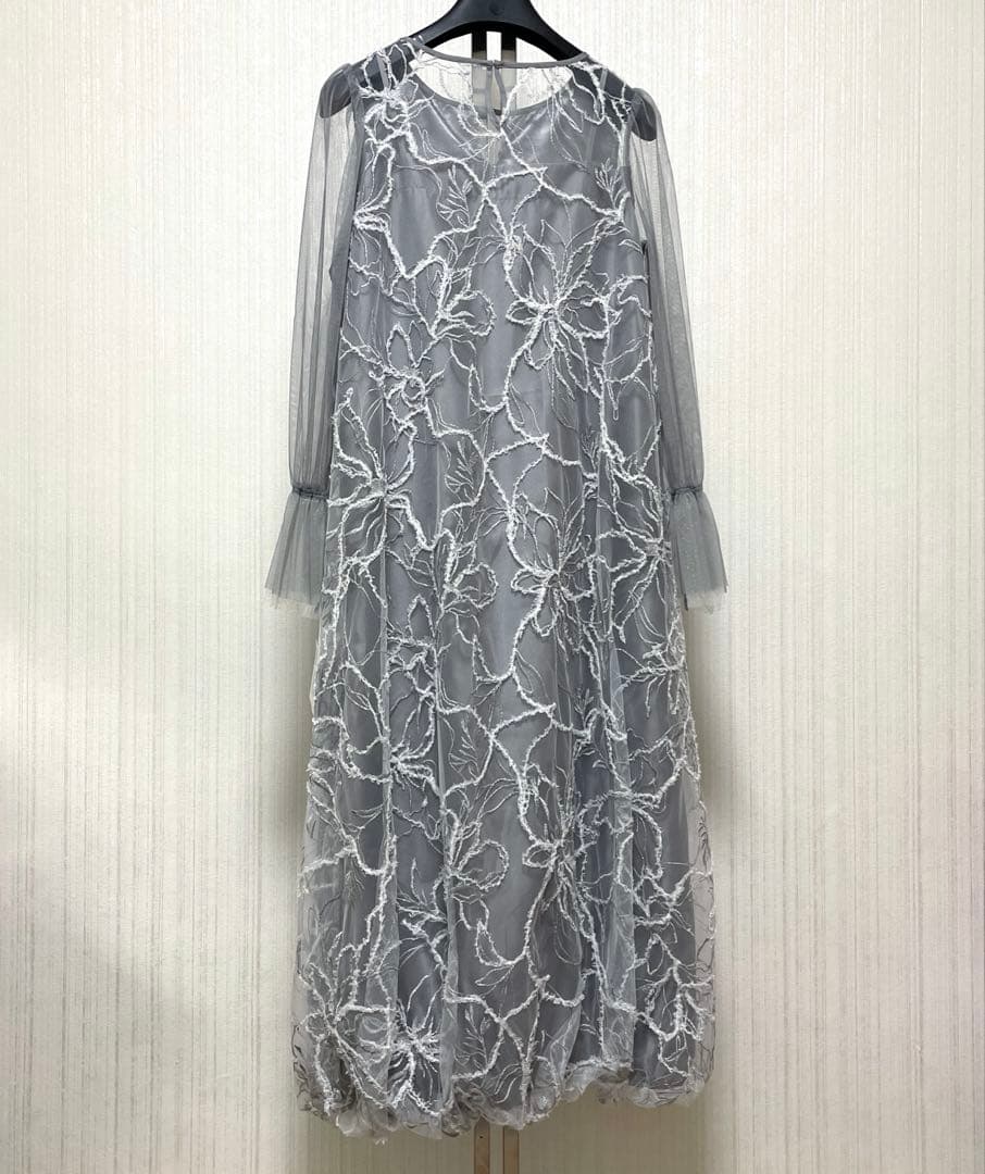 mLE’RURE Plume broderie balloon dress