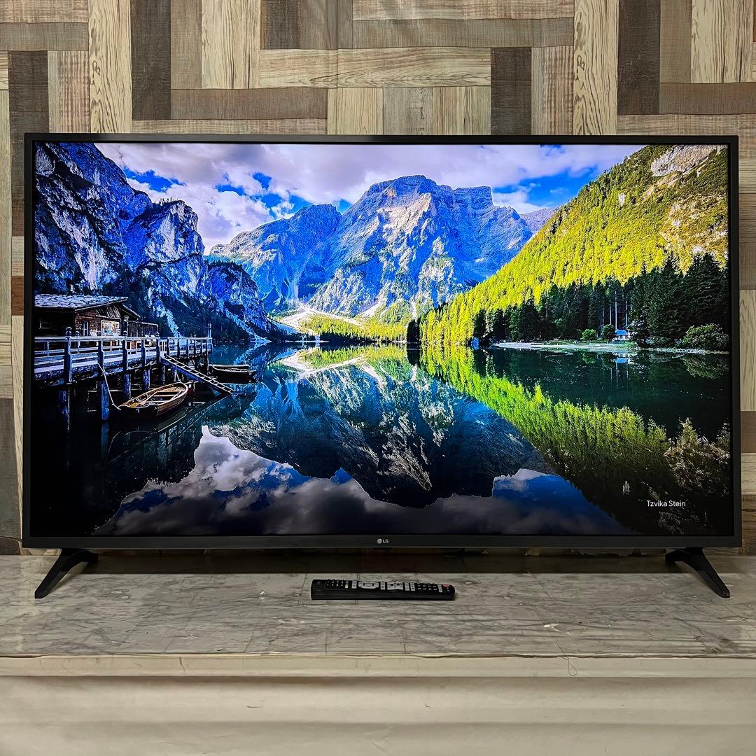 即日受渡❣️全国送料込4年前購入LG55型4K内蔵液晶テレビネット動画視聴可