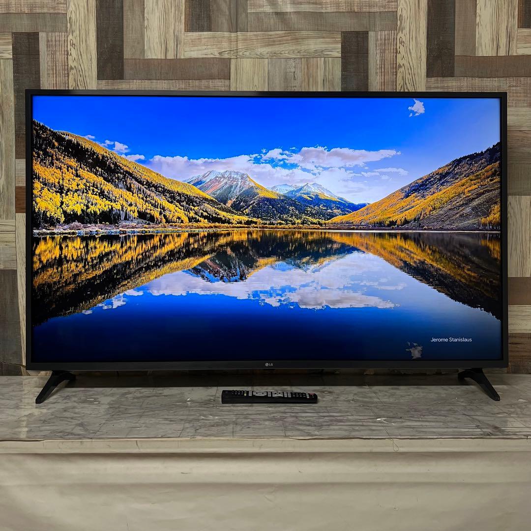 即日受渡❣️全国送料込4年前購入LG55型4K内蔵液晶テレビネット動画視聴可