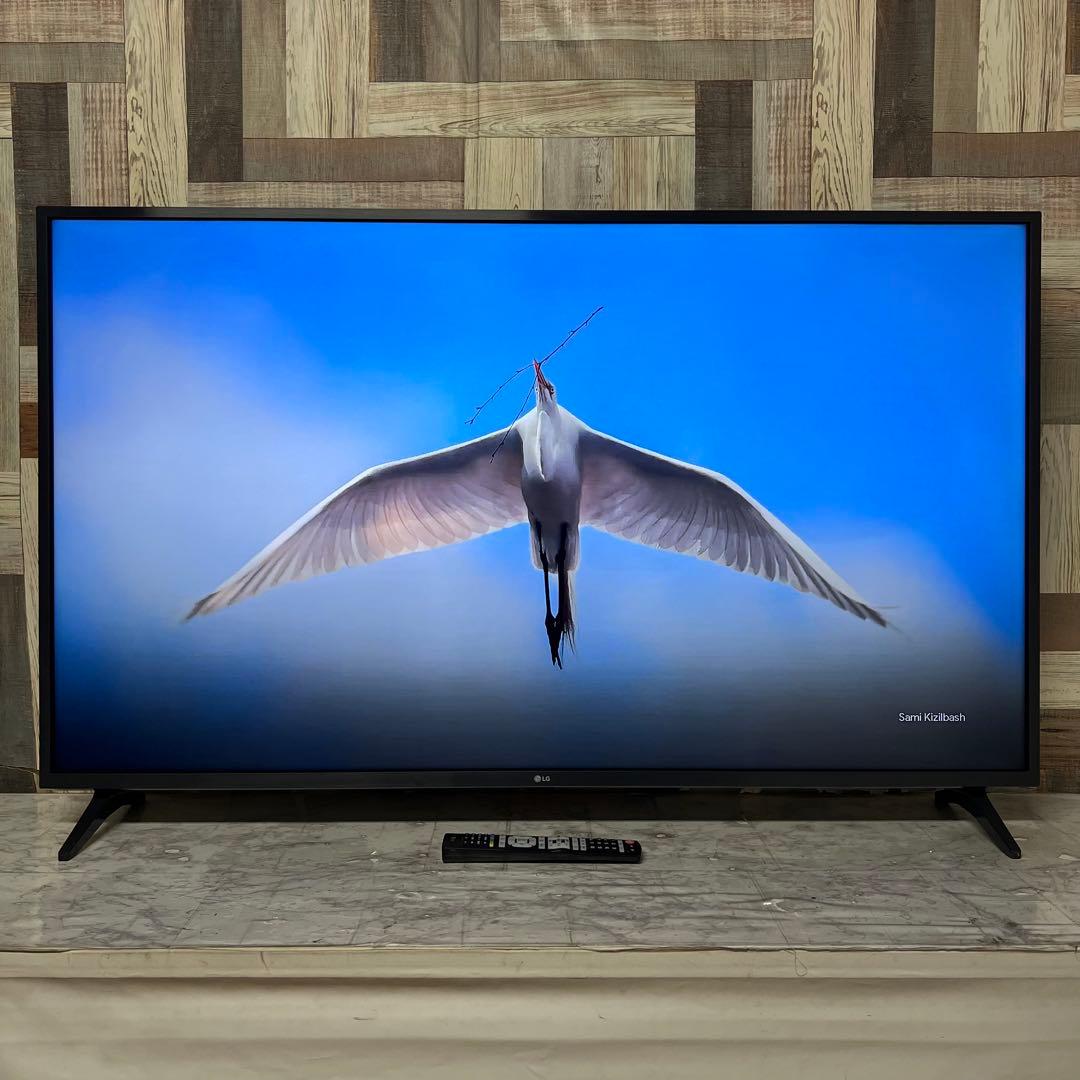 即日受渡❣️全国送料込4年前購入LG55型4K内蔵液晶テレビネット動画視聴可