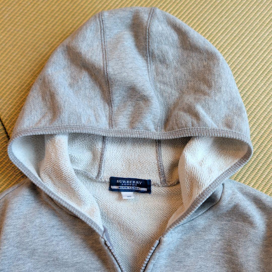 BURBERRY バーバリー　ジップアップパーカー　グレー　ハート　М　y2k
