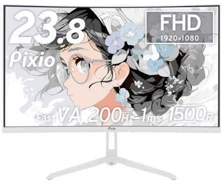 PXC248 Wave 湾曲ゲーミングモニター 23.8型 200Hz 美品