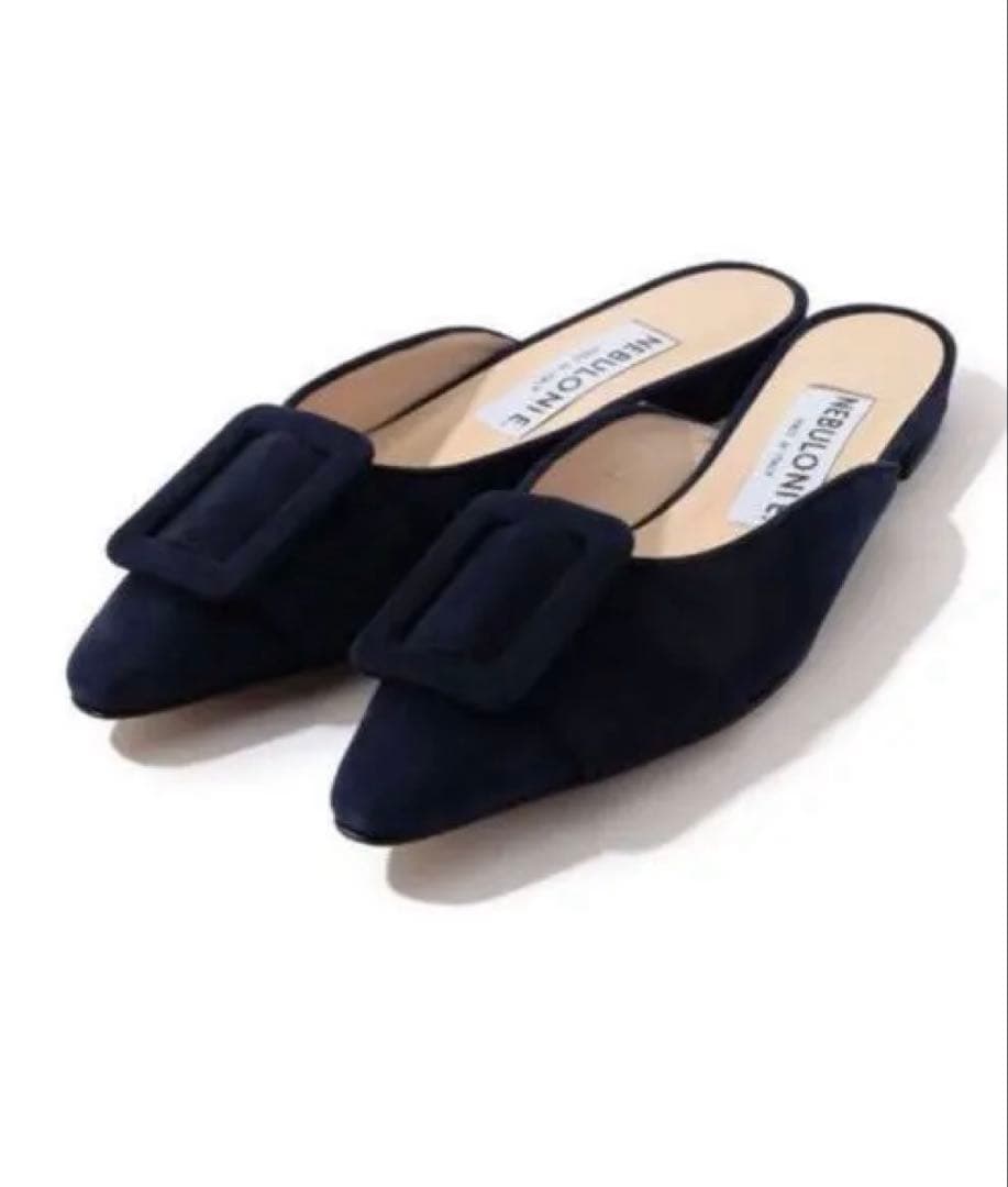 NEBULONIE ネイビー ミュール 38