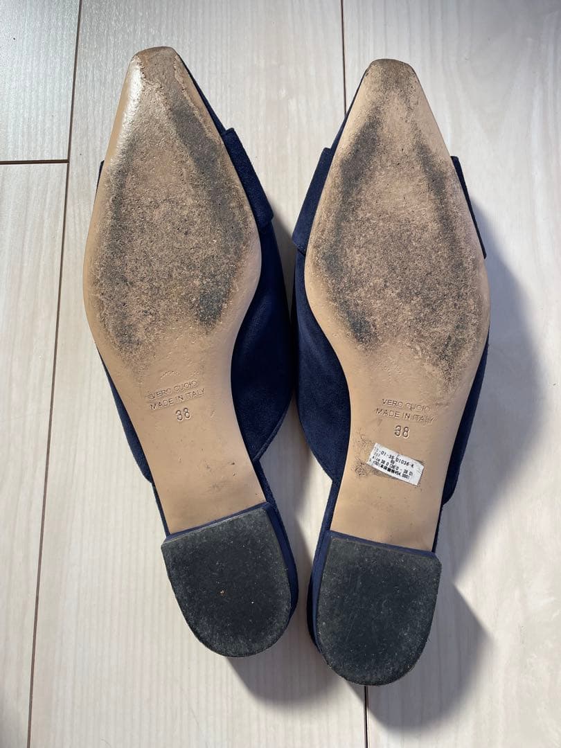 NEBULONIE ネイビー ミュール 38