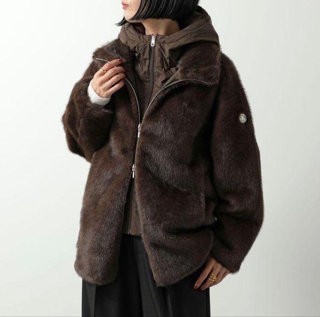 乳飲み子　CAPE HORN ファーブルゾン FLACO MOCHA