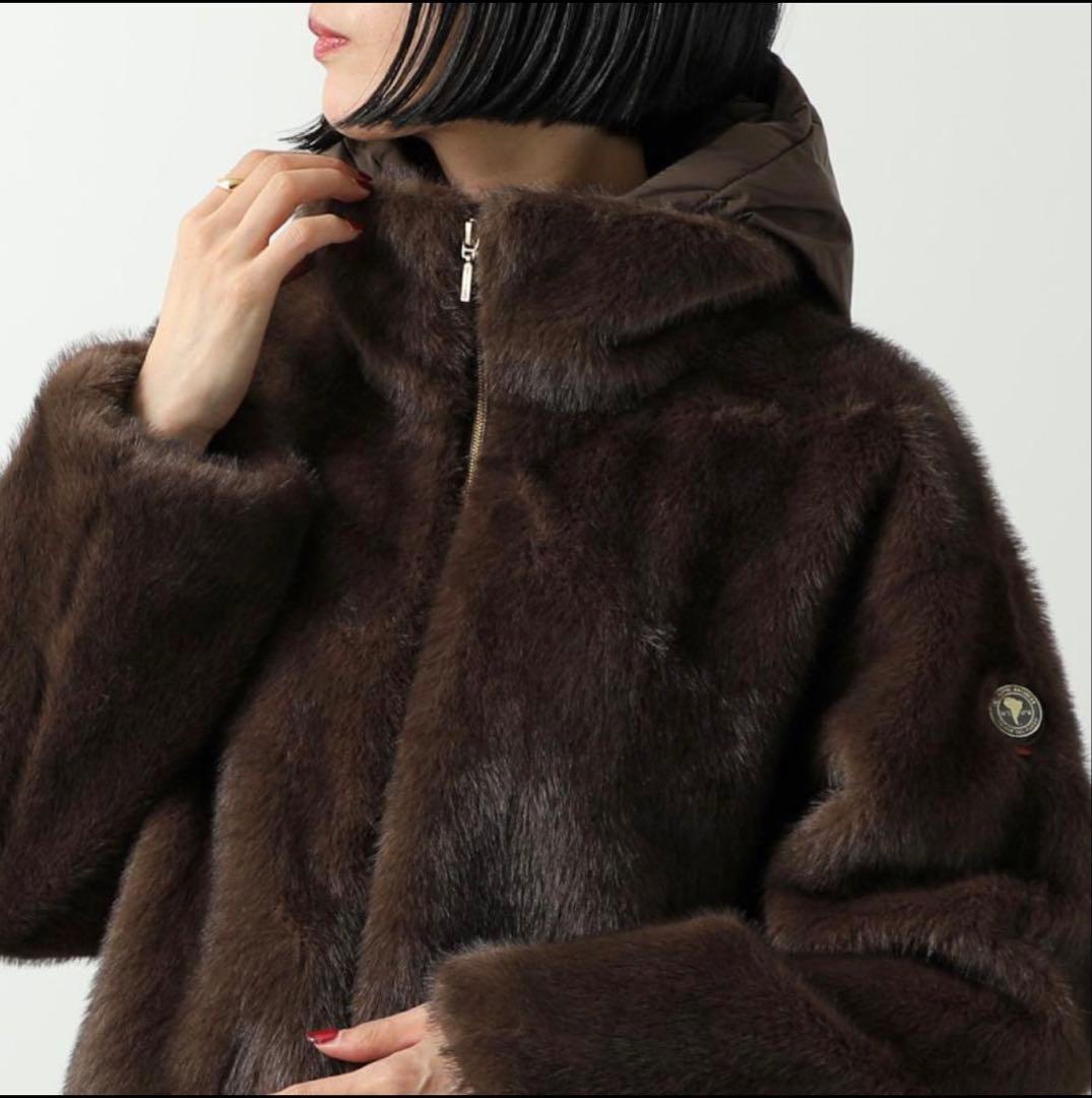 乳飲み子　CAPE HORN ファーブルゾン FLACO MOCHA