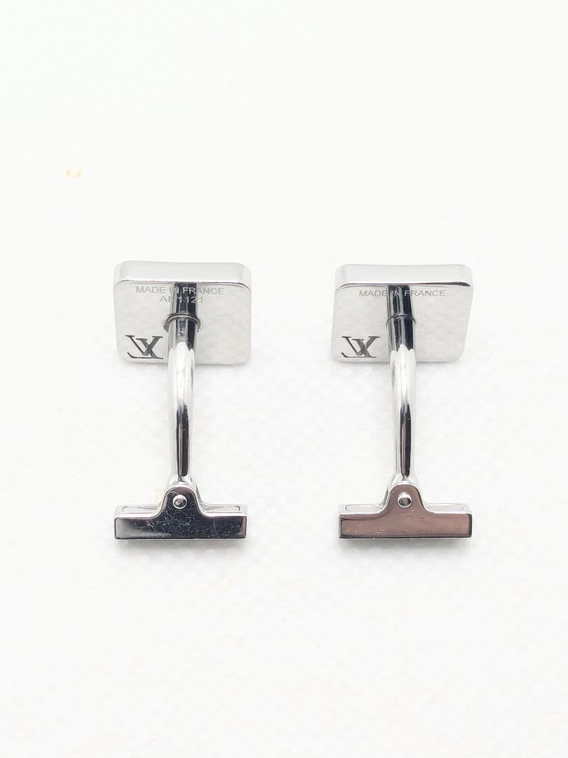 ルイヴィトン シャンゼリゼ ブトン ドゥ マンシェット カフスリンクス シルバー