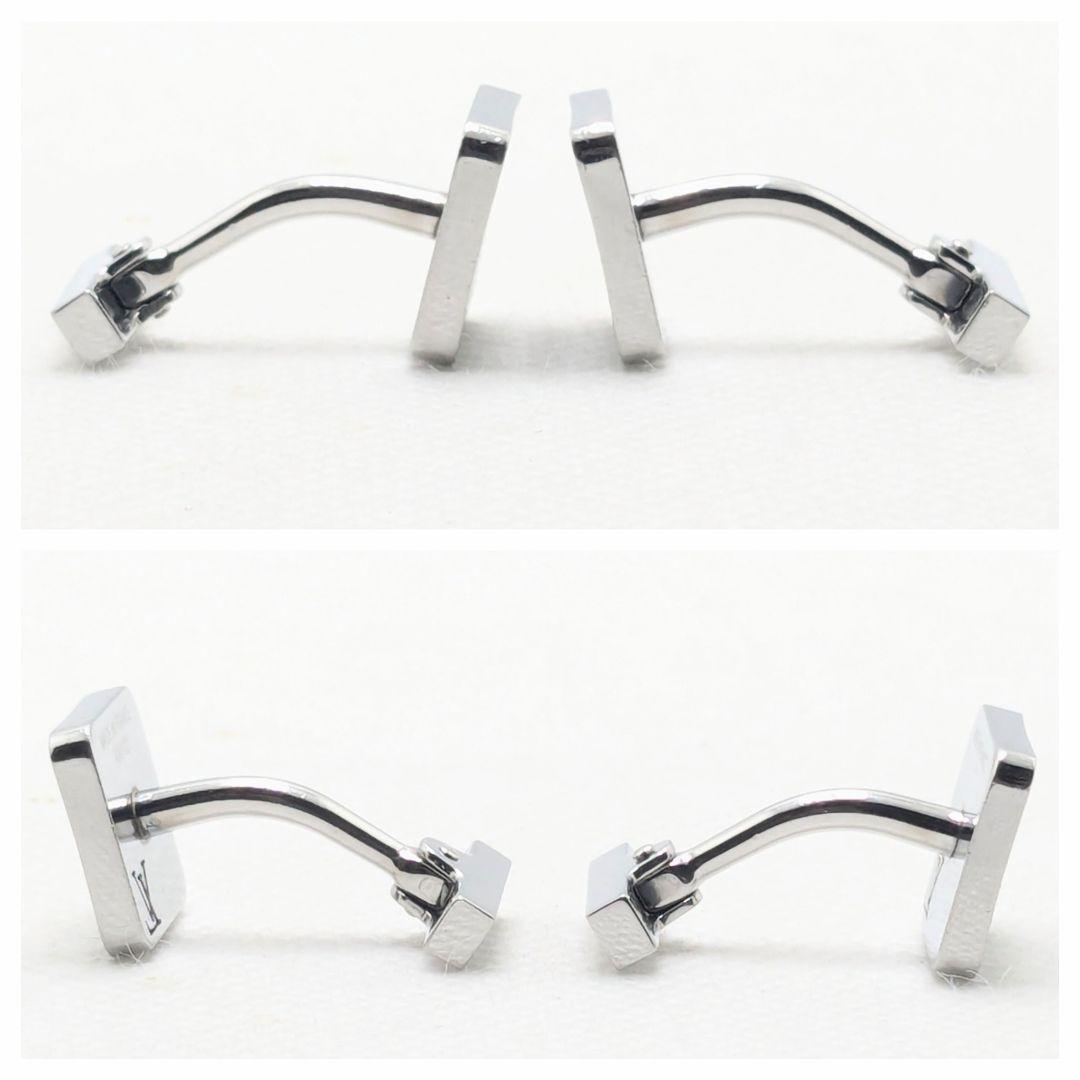 ルイヴィトン シャンゼリゼ ブトン ドゥ マンシェット カフスリンクス シルバー