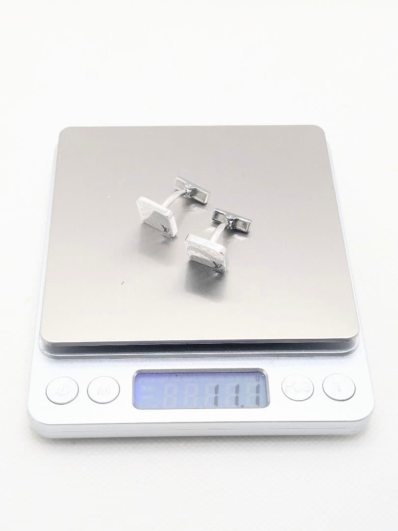 ルイヴィトン シャンゼリゼ ブトン ドゥ マンシェット カフスリンクス シルバー