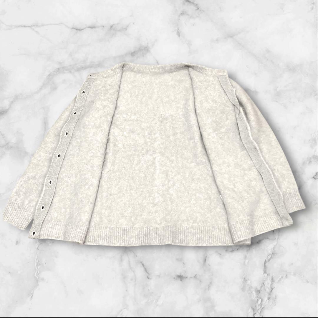 訳あり　新品タグ付き　高級ブルーフォックス100％　ニット　カーディガン　M-L