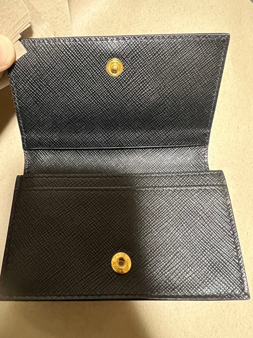 サ*イ様 PRADA 黒レザー 名刺入れ