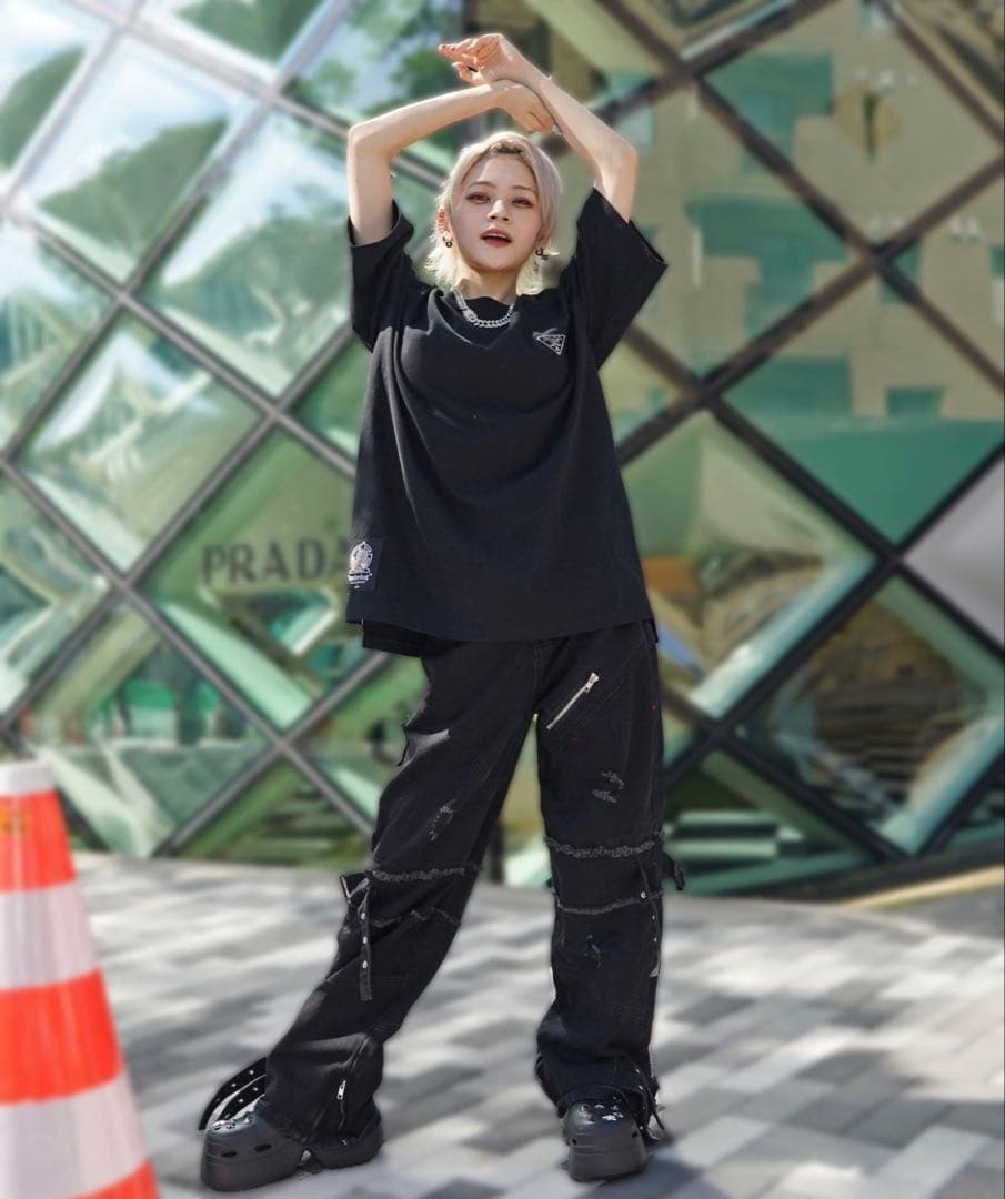 【新品未開封】GAxGALFY-INUDA 三角マーク Tee ブラック 中型犬